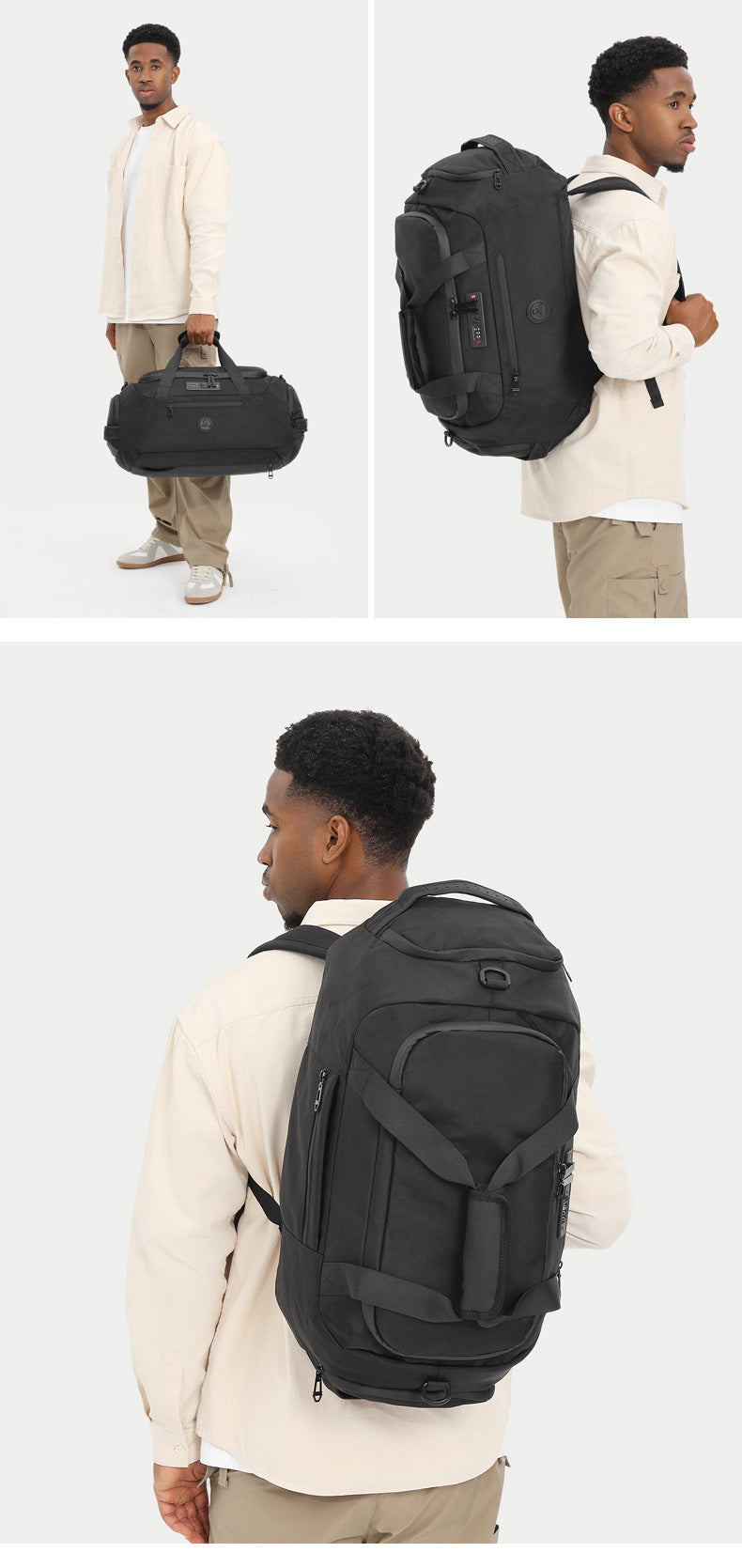 Dry Wet Separation Travel Gym Bag Men Large Capacity Handheld Shoulder Bag Multifunctional Sports Outdoor Travel Bag