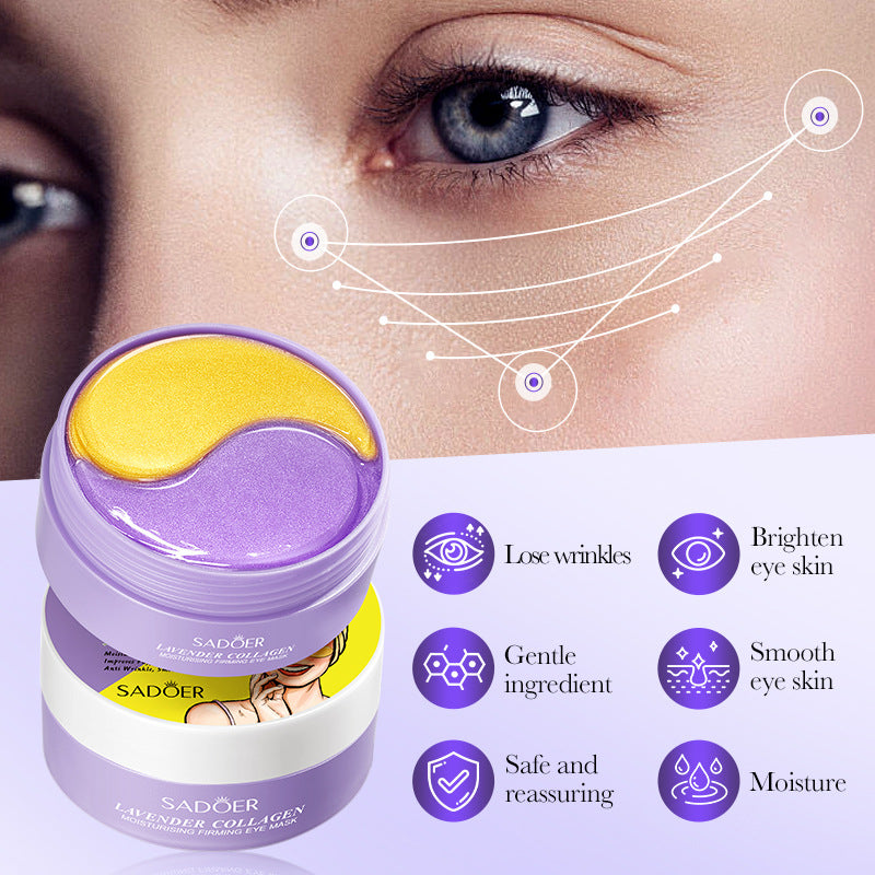 Lavender Collagen Eye Mask80gSADOER Firming and Moisturizing Eye Mask Patch  Wholesale