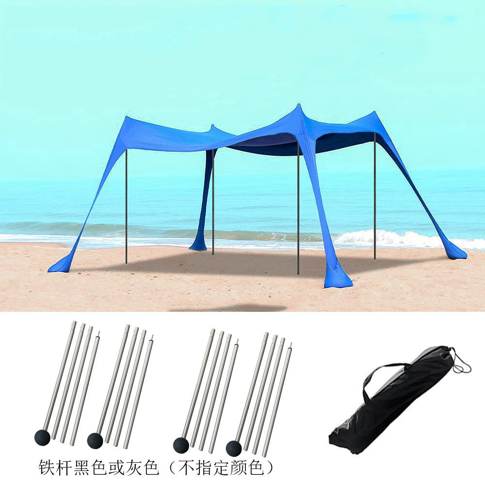 Outdoor Lawn Beach Lycra Canopy Tent Portable Lawn Camping Fishing Tent Outdoor Sun Protection Cooling Shade