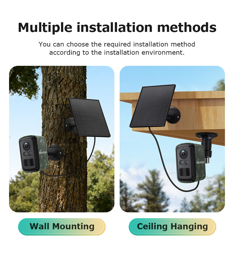 New camouflage low-power battery camera wireless full-color night vision outdoor HD4G Surveillance Camera