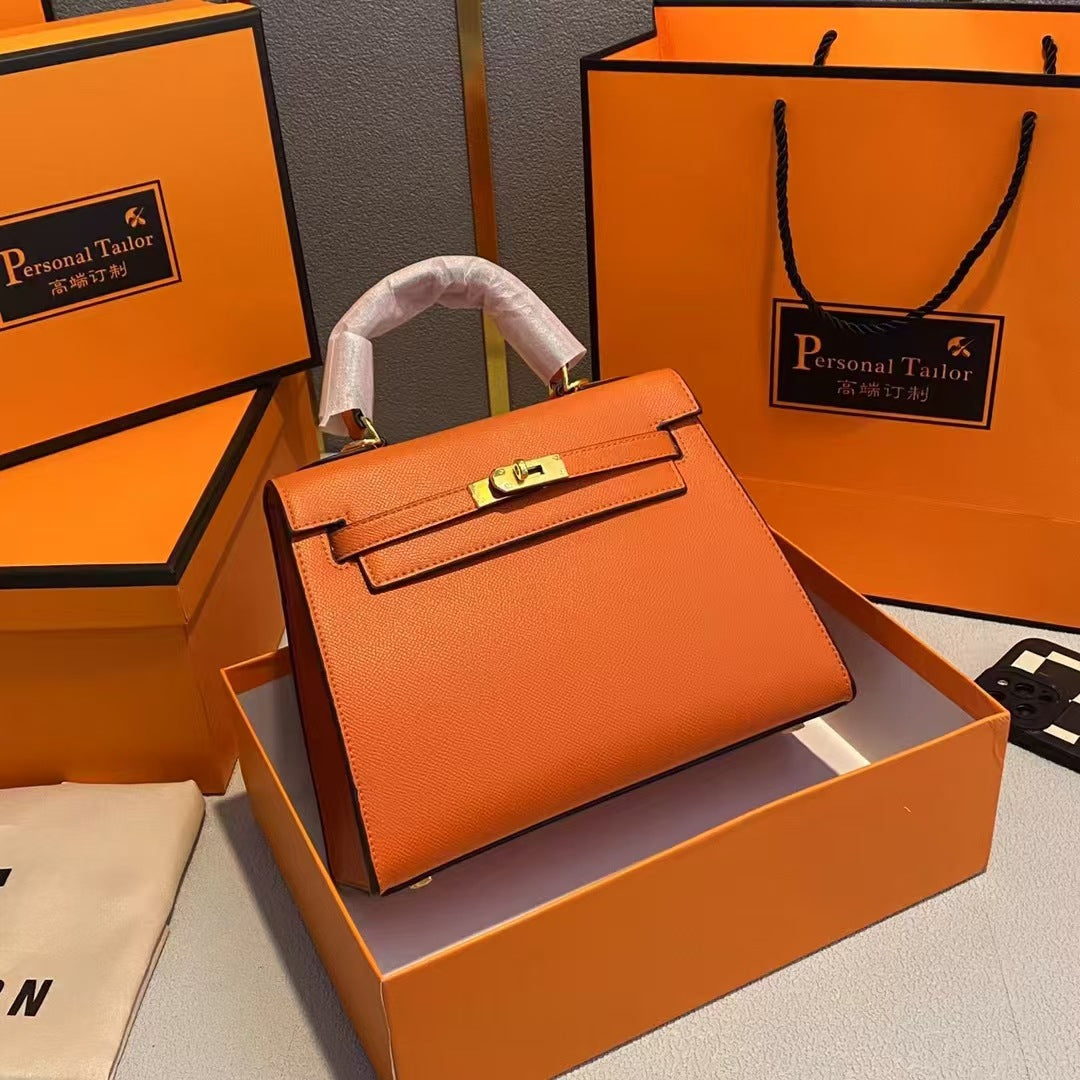 Hot Sale New Fashion Handbag for Women Platinum Kelly Bag Women's Shoulder Crossbody Bag Versatile Trendy Handbag