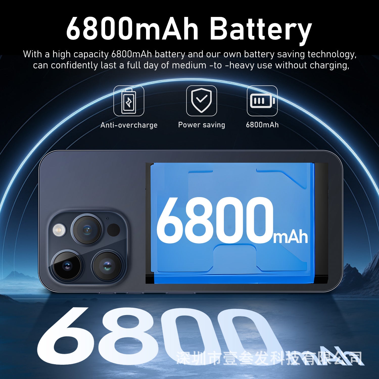 New Mobile Phone I15 ProMax Lingdong Island4+64G 6.5Inch Large Screen 4G Octa-Core Factory