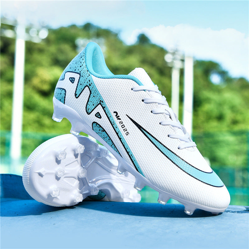 Comfortable football shoes for men and women, teenagers and students AG Spike TF Anti-Slip Breathable Turf Training Sneakers