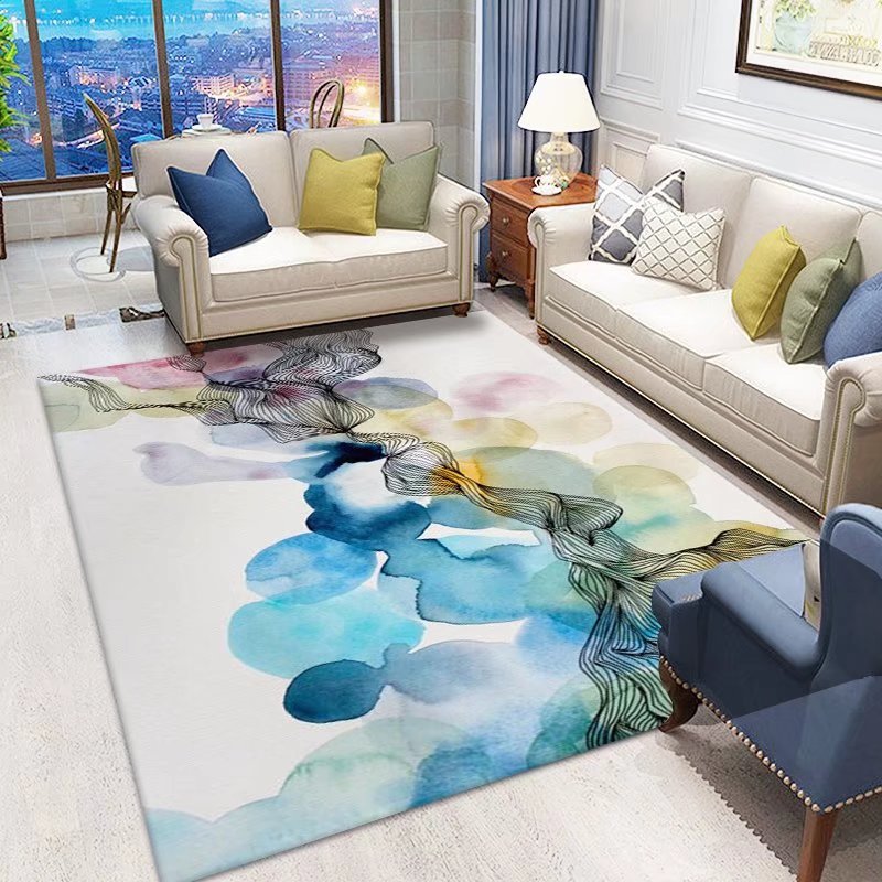 Crystal Velvet Carpet Home Carpet Simple Nordic Classical Office Carpet Full Coverage Bedside Rug Living Room Carpet