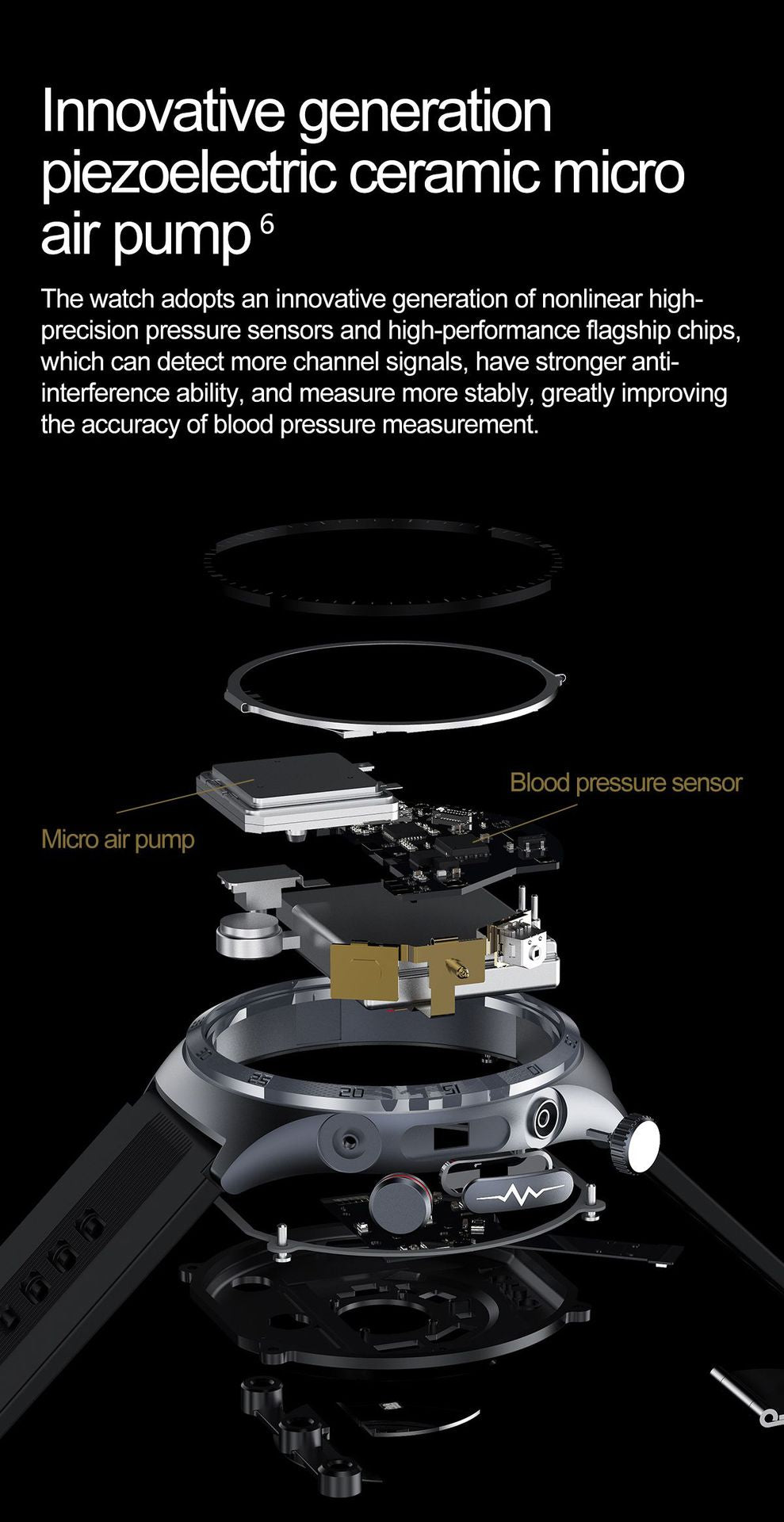 S26Air Pump Blood Pressure Smart Watch Blood Sugar Blood Oxygen Bluetooth Call Heart Rate Monitoring Air Pump Blood Pressure Watch S22