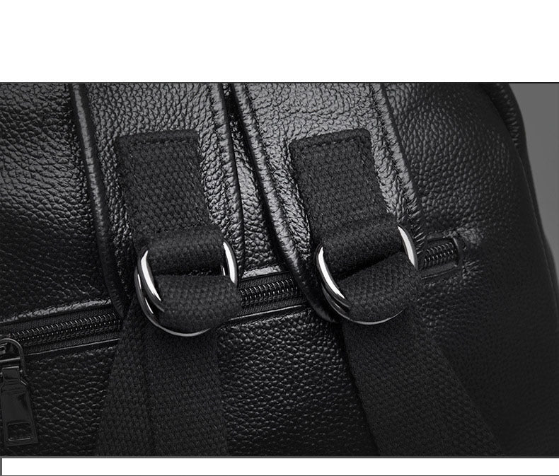 Fingerprint Unlock Men's Bag Genuine Leather Backpack Crocodile Top Layer Cowhide Business Travel Laptop Business Trip