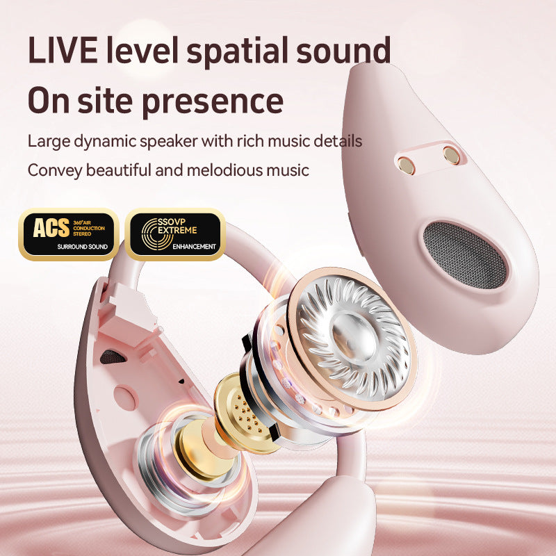 New M95Creative Electroplating OWS Bluetooth earphones non-in-ear over-ear high appearance value long battery life wireless earphones