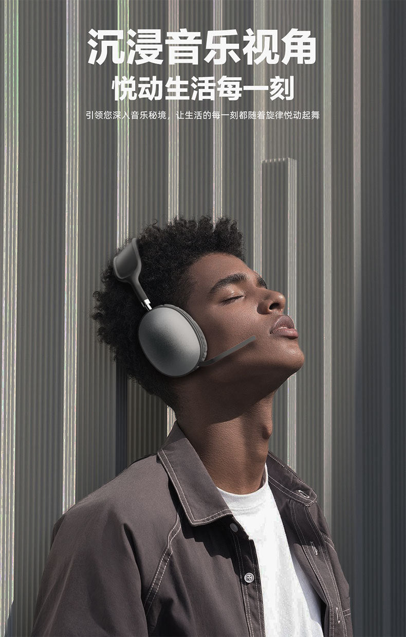New Wireless Bluetooth Headset Head-mounted Music E-sports Game Long Battery Life Head-mounted Telephone Bluetooth5.4