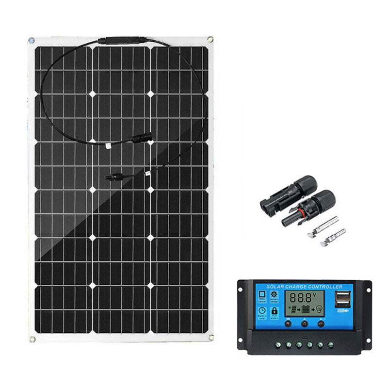 Factory Direct Solar Panel 200W 18V Flexible Emergency Charging Home/Camping Outdoor Photovoltaic Battery Panel