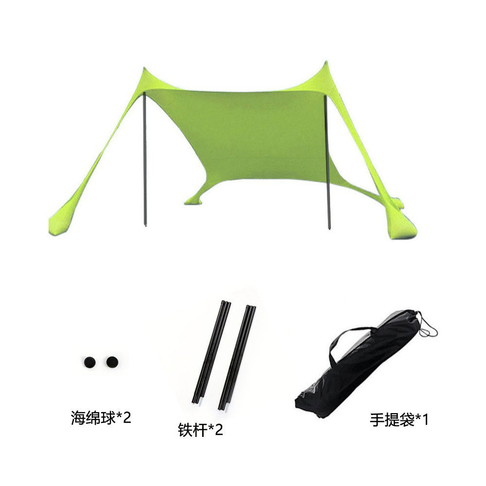 Outdoor Lawn Beach Lycra Canopy Tent Portable Lawn Camping Fishing Tent Outdoor Sun Protection Cooling Shade