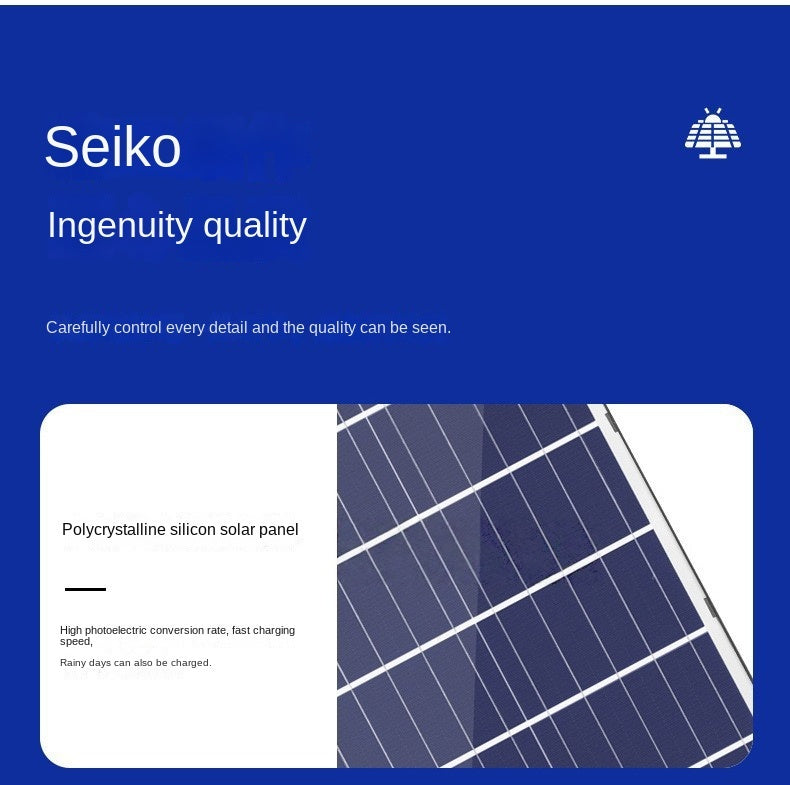 Cross-Border New High-Power Household Integrated Solar Lamp Super Bright LED Light Source IP65 Rating for Outdoor Project Street