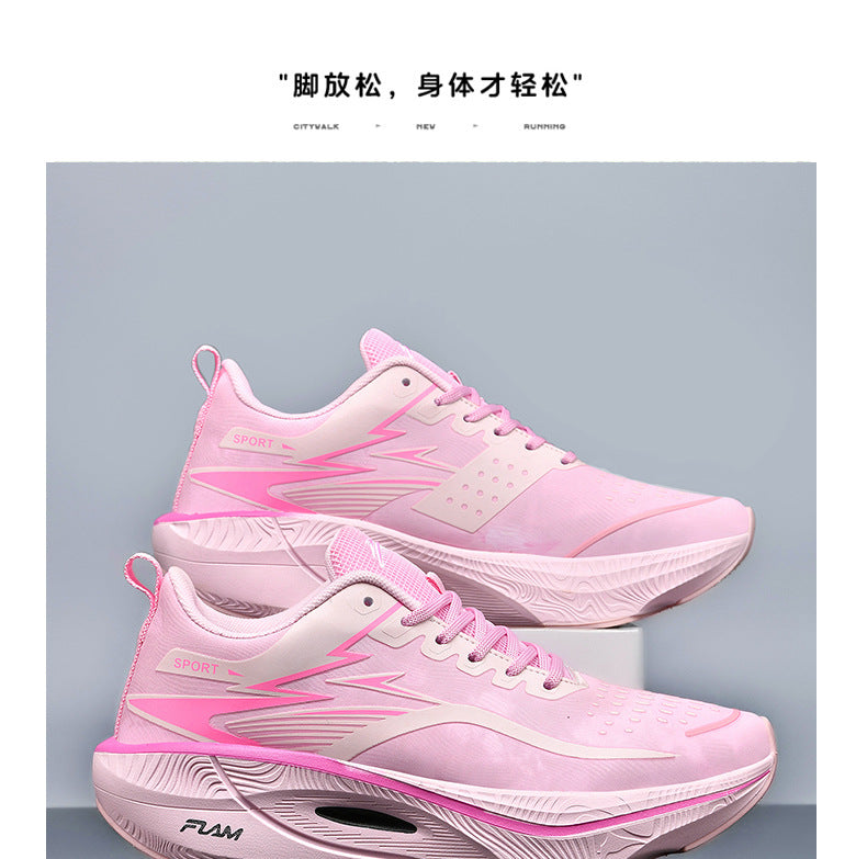 Burning3Professional Marathon TEAM Running Shoes Full Palm Carbon Plate Racing Mesh Breathable Shock Absorption Running Shoes Fei Ran2.5
