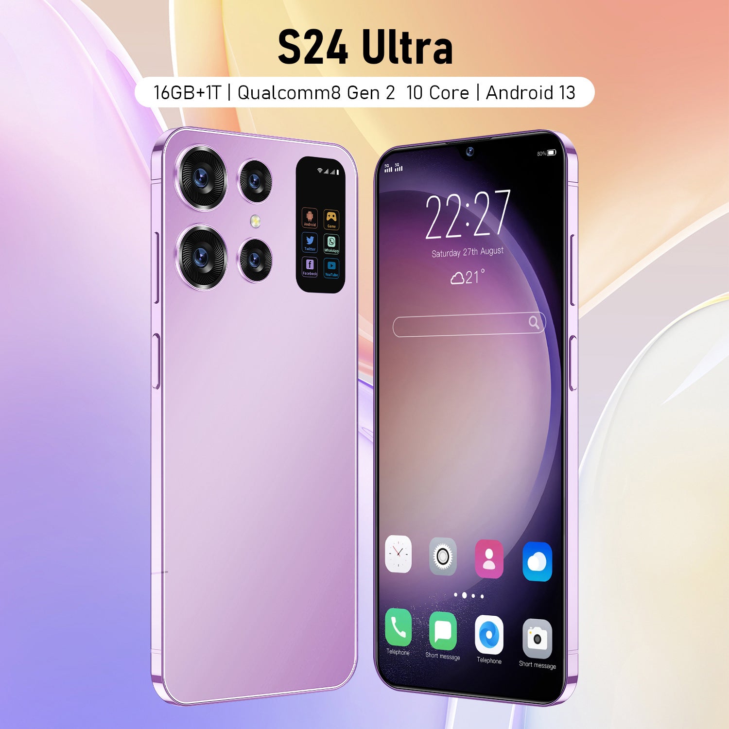 New In-Stock Mobile Phones S24 5g Dual SIM Dual Standby Smartphone16+1TB Factory for Android Smart Phone