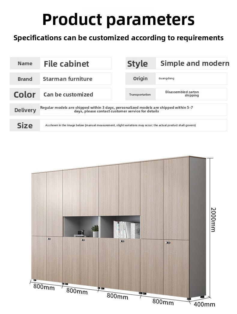 File Cabinet Wooden Office Cabinet Furniture Document Archive Cabinet Panel Boss Office Back Cabinet Bookshelf Storage Cabinet