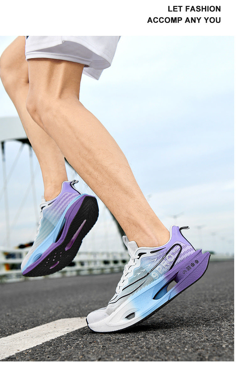 Summer Red Rabbit9PRO New Popcorn Carbon Plate Hollow Running Shoes Breathable Jacquard Comfortable Casual Sports Shoes