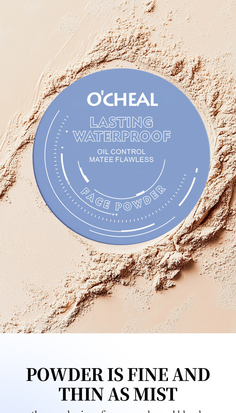 OCHEAL Ouqianya Oil Control Powder Long-lasting Waterproof Matte Setting Powder10g Packaging