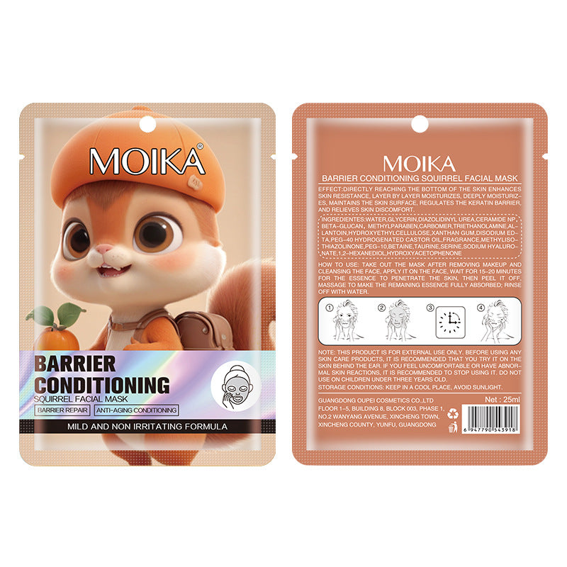 MOIKA Full Pore Shrinking White Tiger Mask Hydrating3D Animal Quality Oil Control Moisturizing Skin Care
