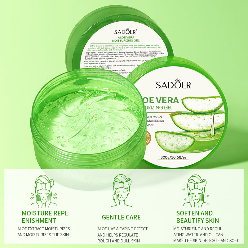 Aloe Vera Gel300g Vitamin C Aloe Vera Gel Moisturizing and Hydrating Wholesale from Foreign Trade Manufacturer