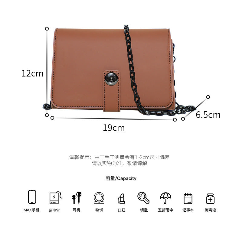 Niche Versatile Small Square Bag Chain Bag Simple Commuter Crossbody Bag Fashion Small Square Bag Shoulder Bag for Women