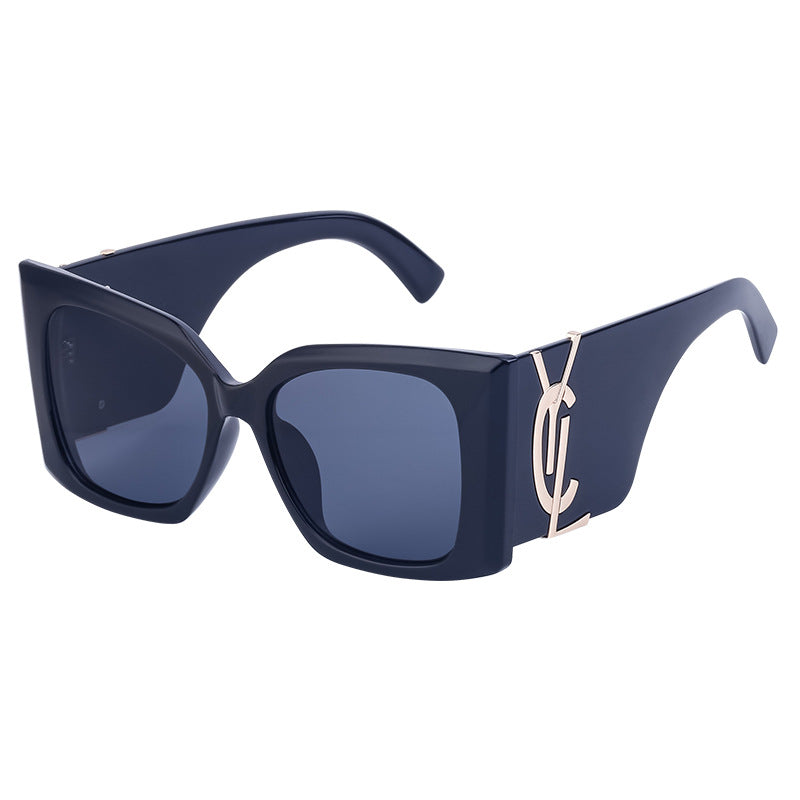 Yang Shulin Style Cat Eye Sunglasses for Women Fashion Large Frame Sunglasses High-end Sun Protection Glasses glasses