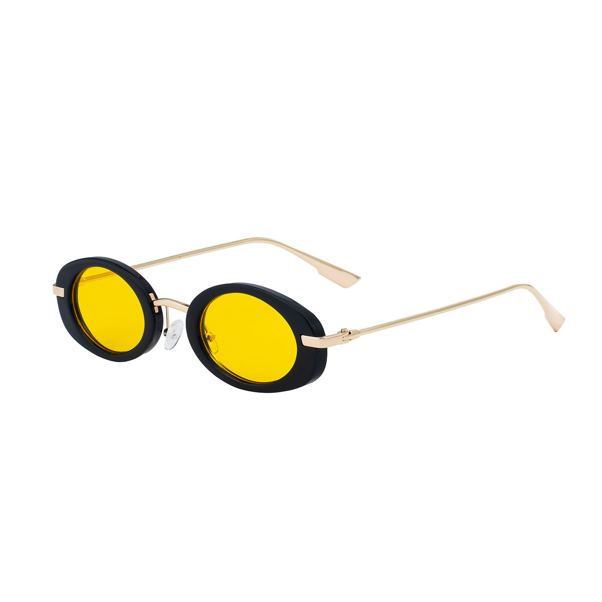 2025New European and American Fashion Oval Small Frame Sunglasses for Women, Trendy Personality Sun Protection Sunglasses Wholesale