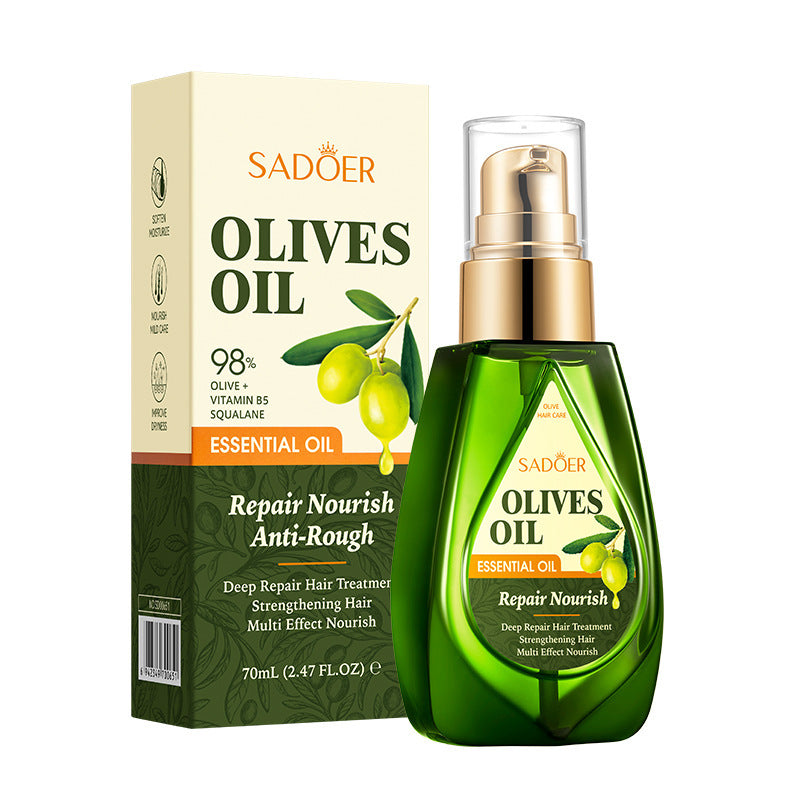 Olive Hair Care Essential Oil70ml SADOER Qihuan Shiny Smooth Hair Conditioner  Wholesale
