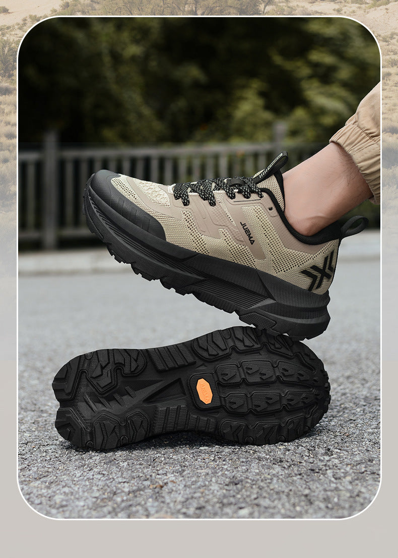 Large Size Men's Running Shoes Wear-Resistant Non-Slip Outdoor Hiking Shoes Breathable Versatile Shock Absorption High-Quality Sports Shoes