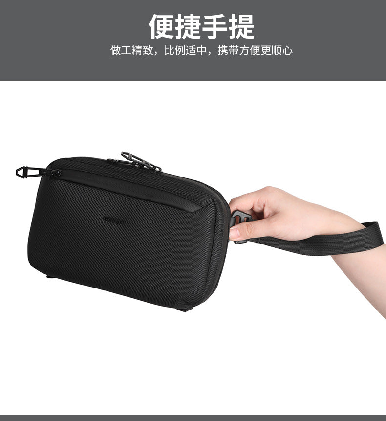 OZUKO Men's Clutch Bag Crossbody Bag Chest Bag High-end Waterproof Multifunctional Trendy Brand Shoulder Bag Organizer Bag