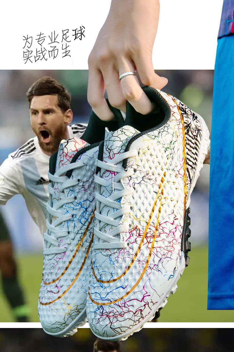 New professional football shoes for men and women AG Spike TF Broken Nail Youth Student Grassland Competition Training Shoes