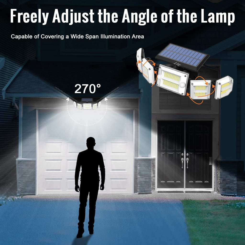 New solar outdoor garden light waterproof LED Wall Lamp Human Body Sensing Garden Lamp with Remote Control