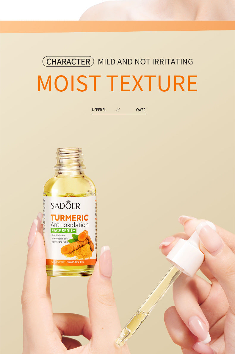 Turmeric Skincare Set SADOER Cleansing, moisturizing, hydrating five-piece set for  foreign trade wholesale