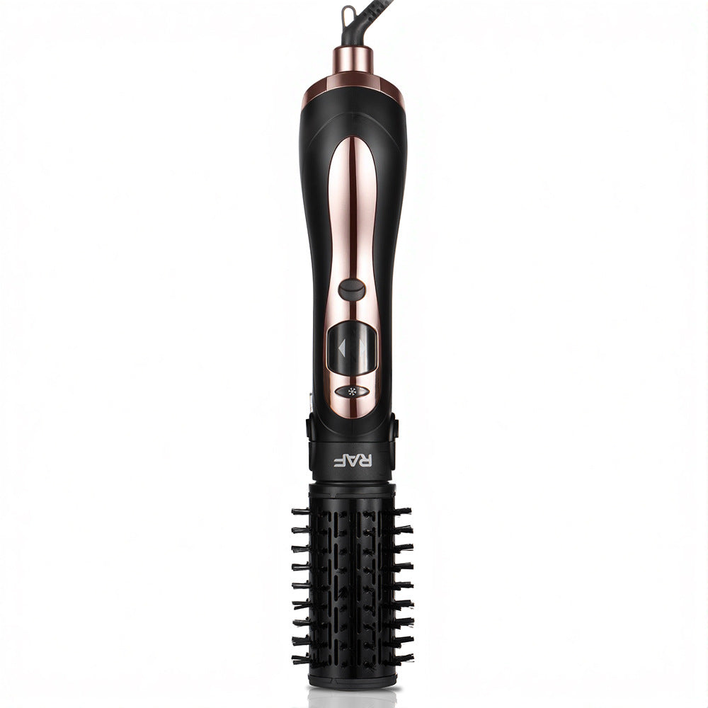 RAF EU Standard 2-in-1 Hot Air Brush Automatic Curling Iron Electric Hair Dryer Curling and Straightening Dual-use Hair Styling Tool