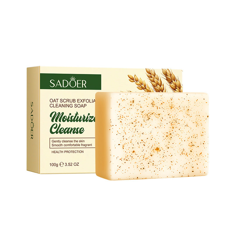 Oatmeal Scrub Soap100g Exfoliating Cleansing Soap Body Cleansing Handmade Soap Export Manufacturer Wholesale