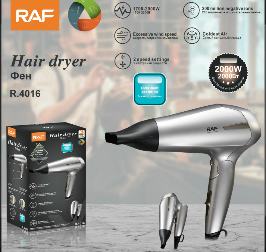 Hair Dryer2200W Hot and Cold Air Hair Dryer High Power Household Hotel Hair Dryer Hair Salon Hair Dryer R.4016