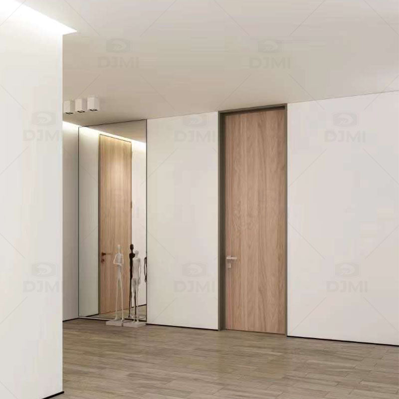 Fashion Design Plain Bedroom Wooden Door for Interior Door Waterproof Aluminum Frame Wood Doors