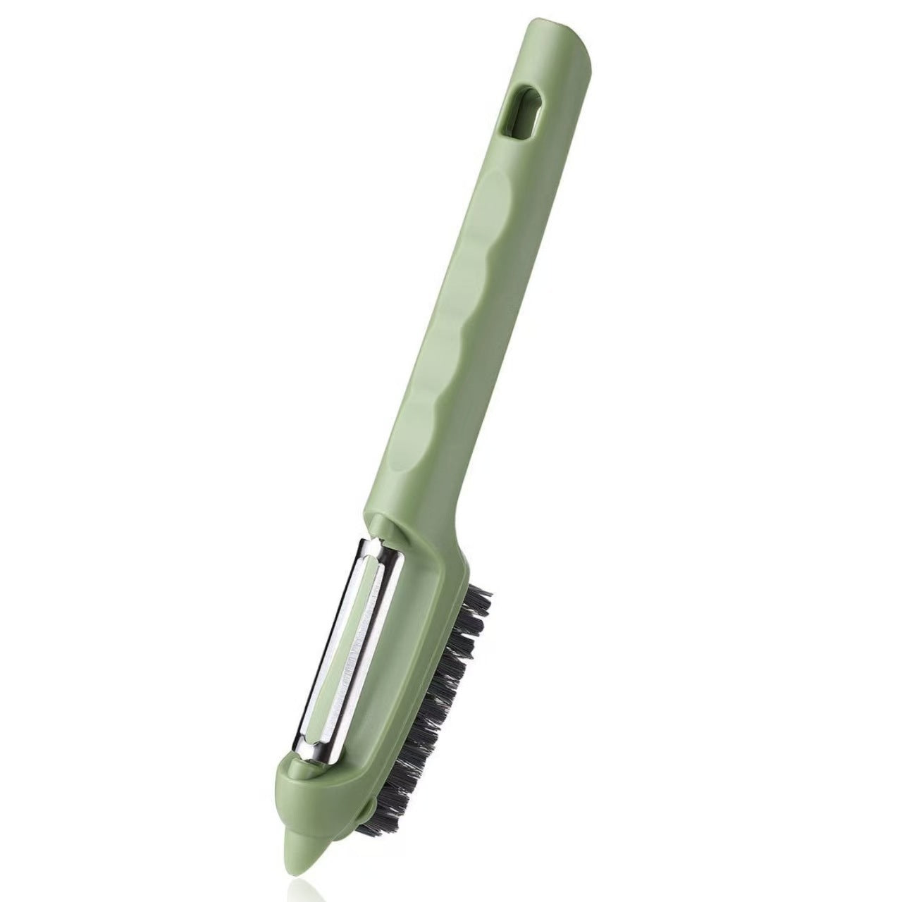 New Multifunctional Fruit and Vegetable Cleaning Tool, Two-in-One Peeler for Potatoes, Fruit Tree Cleaning Brush