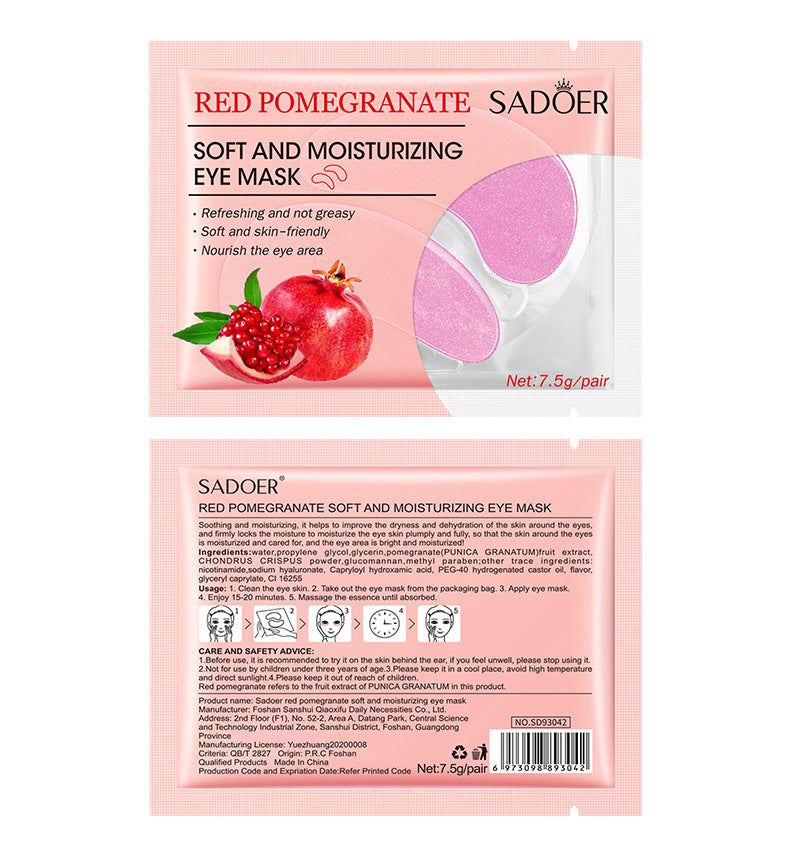 Eye Mask SADOER Caviar Eye Mask Pack Moisture replenishment Cross-border Foreign Trade Skincare Wholesale