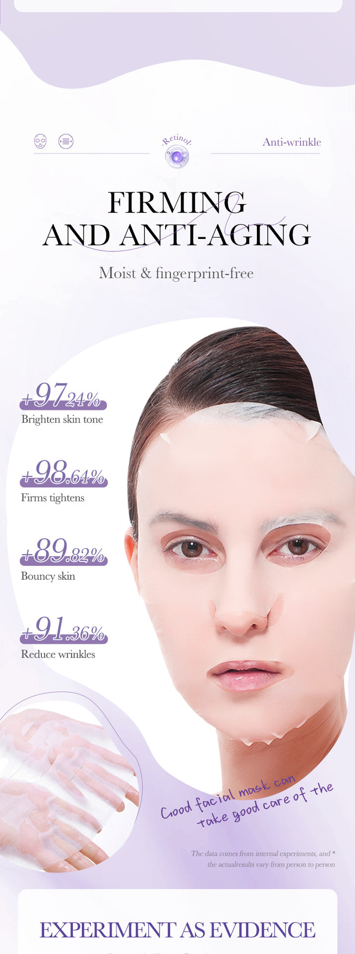 Mask25g BIOAOUA Dimension C Retinol Hydrating Moisturizing Mask Sheet Pack  Wholesale