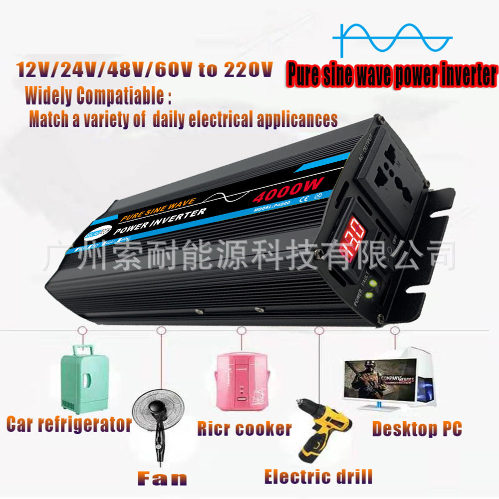800W Pure Sine Wave Inverter DC12V/24V/48V/60V Turn AC220V AliExpress LAZADA Export