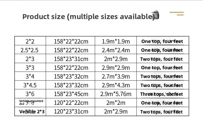 Four-corner Stall Tent Extra Thick Custom Advertising3x3Thickened Outdoor Commercial Exhibition Sunshade Folding Canopy