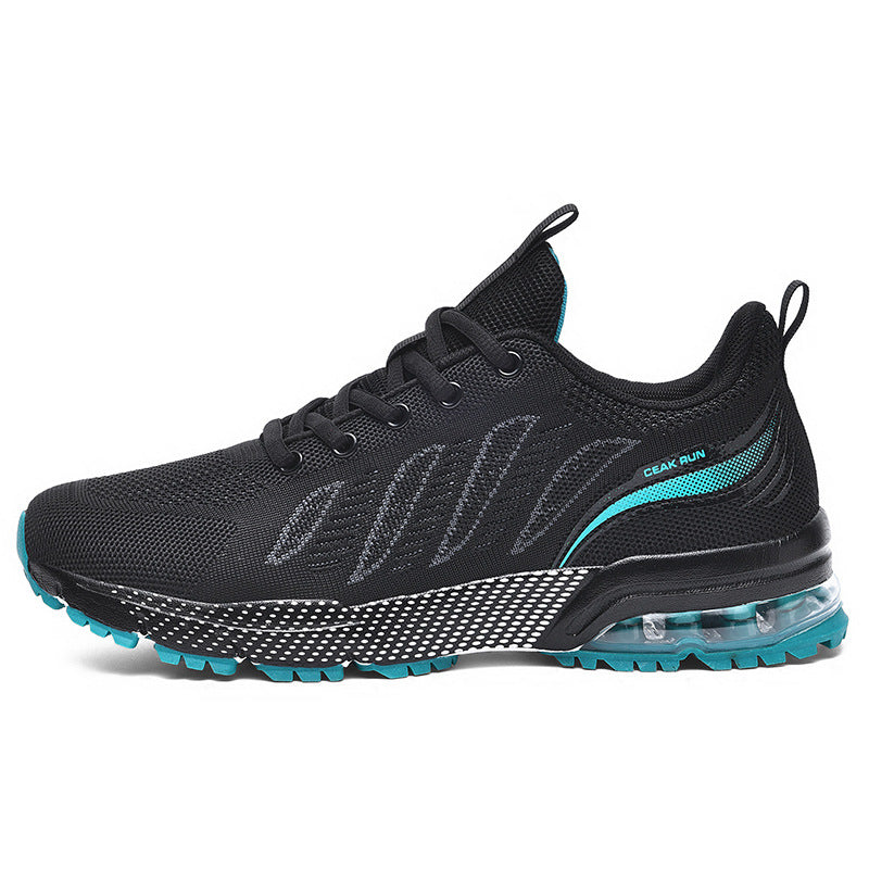 Casual sports men's shoes for teenagers, breathable fly-knit mesh shoes2025Summer Large Size Versatile Cushioned Shock Absorption Running Shoes