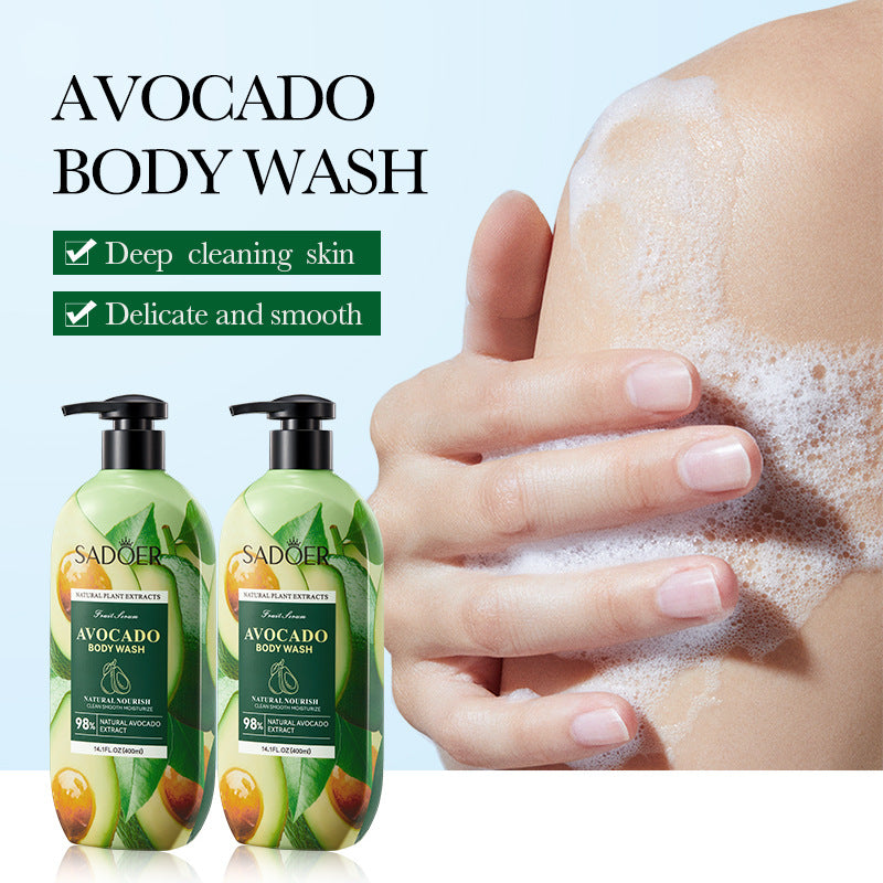 Fruit Body Wash400ml SADOER Coconut Cleansing Avocado Shower Milk  Foreign Trade Wholesale