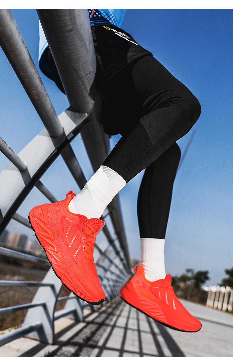 New Foreign Trade Running Shoes for Men and Women, Couple Style, Large Size, Versatile Marathon Outdoor Casual Cycling Jogging Sports Shoes