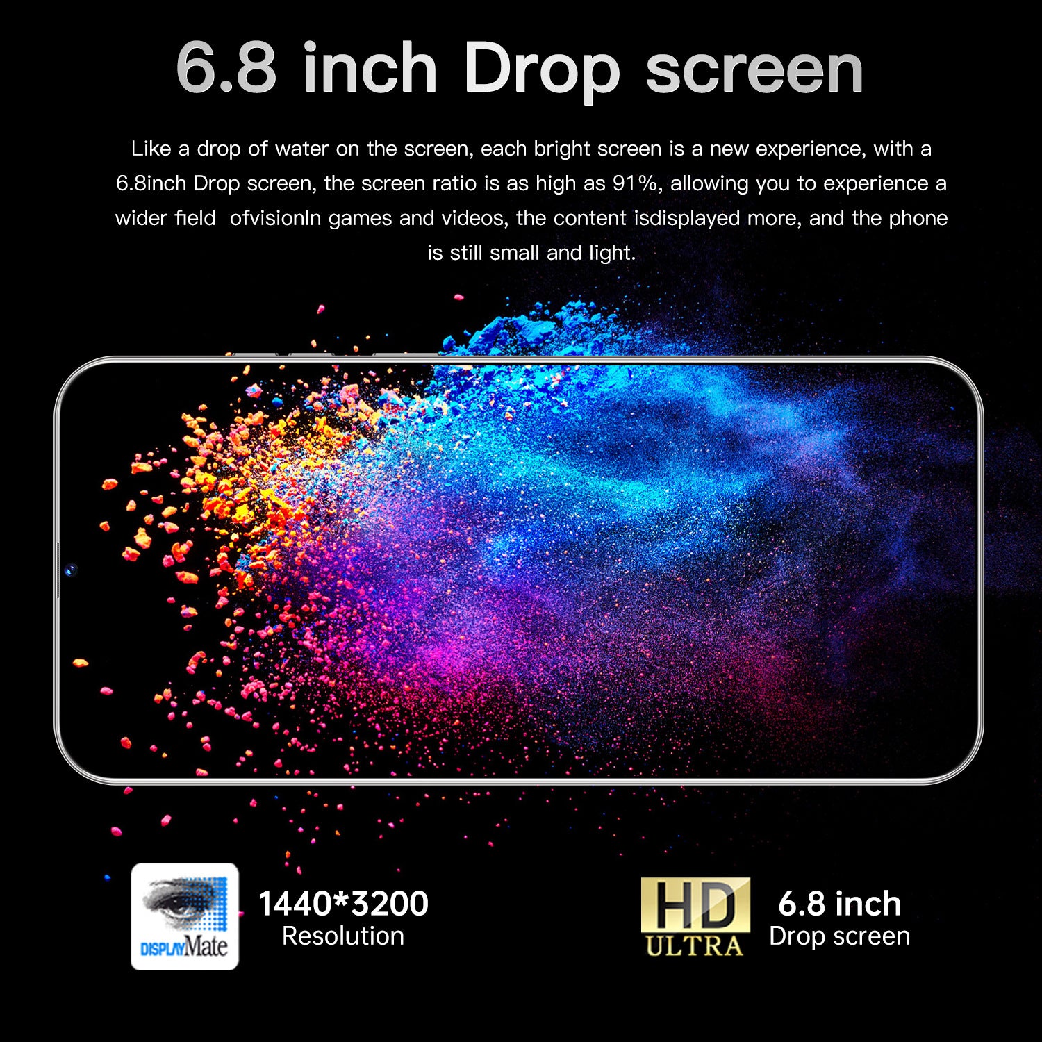 New C30 Pro Mobile Phone16+1T Android Smart Large Screen Mobile Phone Factory AliExpress Hot Sale