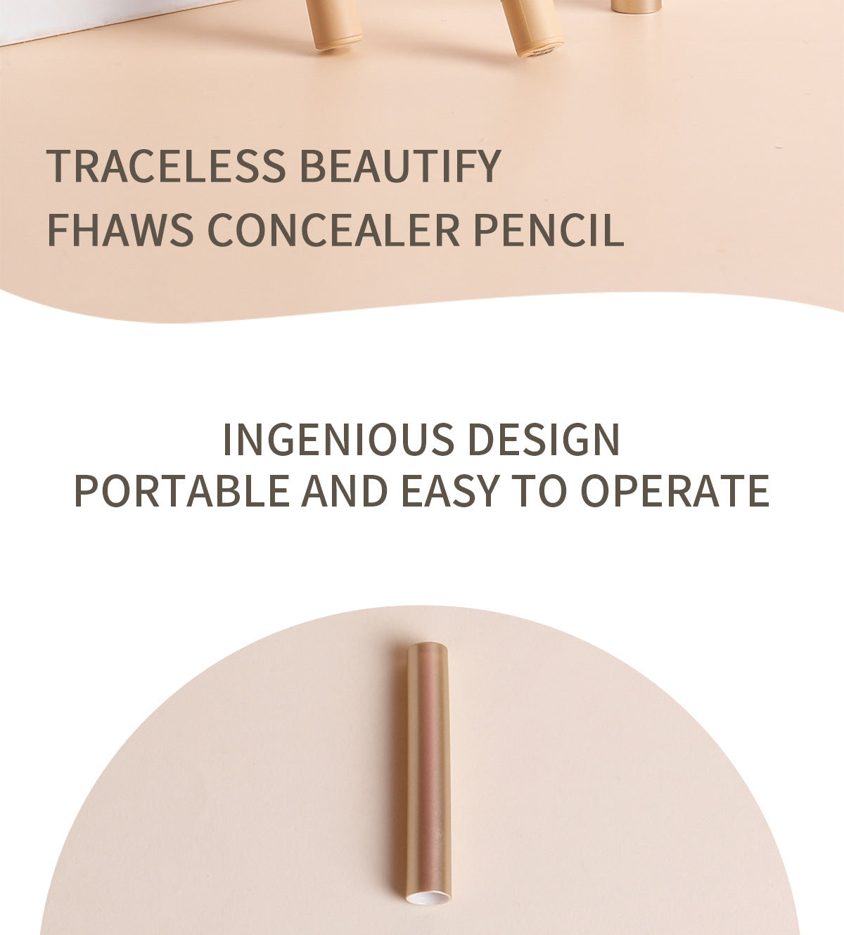 Fine Concealer Pen for Under-eye Dark Circles, Acne Marks, and Shadow Contouring Stick