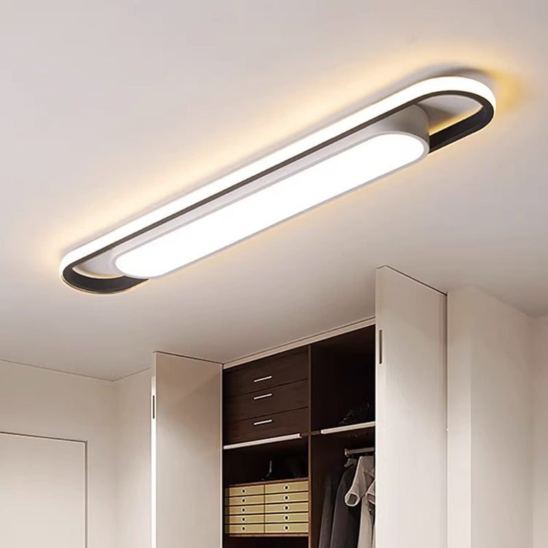 Simple and Modern led Ceiling Light Strip Shape Lamp for Training Room Classroom Gym Car Beauty Lighting Fixture