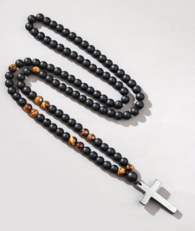 Popular Tiger Eye Stone Black Gallstone Braided Bracelet Black Clip Bracelet Factory Direct Sale