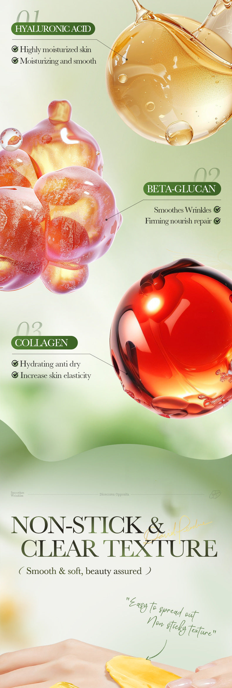 Yam Moisturizing and Nourishing Cream SADOER Moisturizing and hydrating skin cream cross-border foreign trade wholesale