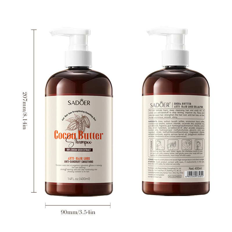 Cocoa Oil Anti-Hair Loss Shampoo SADOER Clean and Smooth Shampoo  Wholesale
