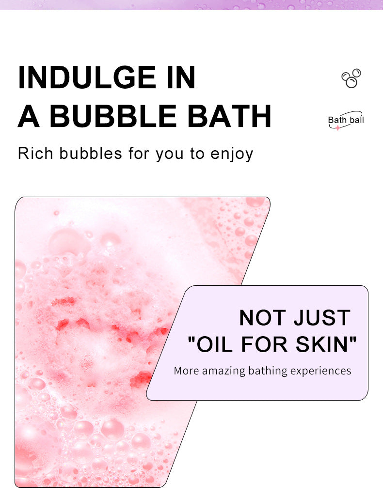 Dried Flower Explosive Bath Salt Ball100gSADOER Clean Fragrance Bath Ball  Wholesale